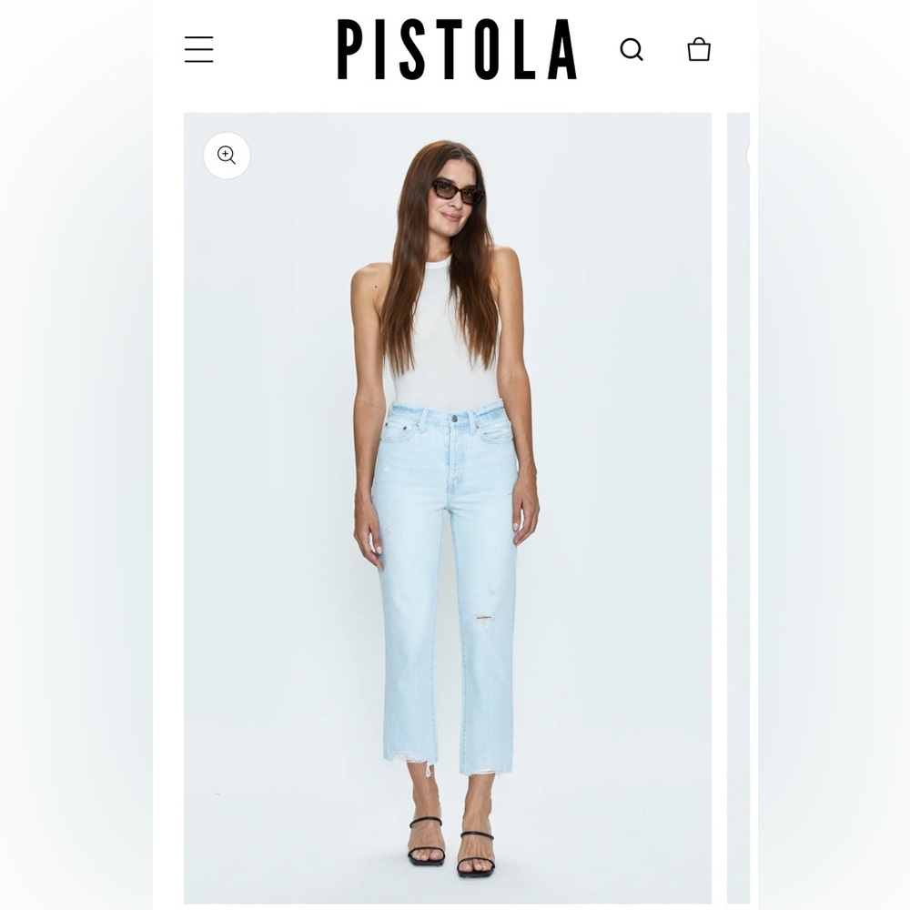 Pistola Charlie Straight Leg High Rise Jean SZ33 NWT